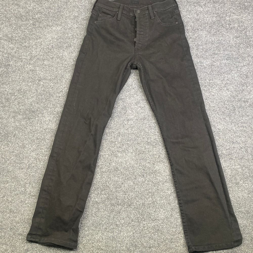 Mother The Tomcat Ankle Jeans Lasting Impression Black High Rise Straight 26
